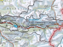 Karte Klostertal Landkarte 1 image-58388