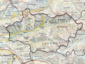 Karte Großes Walsertal Landkarte 1 image-48407