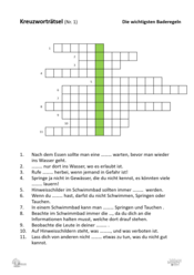 ABL_Baderegeln_Kreuzwortraetsel_1