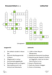 ABL Kreuzworträtsel 2 ABL Kreuzworträtsel 2