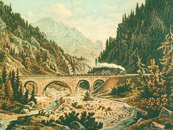 02. Radonatobel - Viadukt (historische Darstellung) image-6013