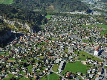 16. Bürs, Flugaufnahme image-16608