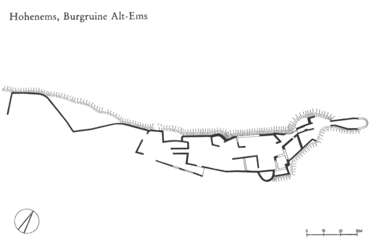Burgen_Hohenems_Alt-Ems_Plan_Dehio