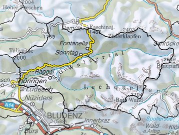 Karte Großes Walsertal Landkarte 2 image-48408
