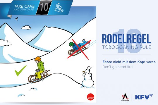 10. Fahre nicht mit dem Kopf voran