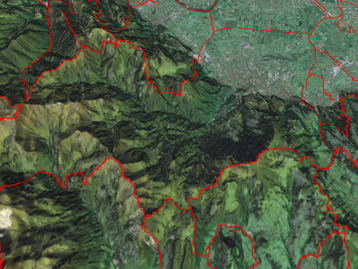 Karte Dornbirn von Osten nach Westen image-47954