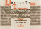07. Erinnerungsurkunde Feldkirch 10. April 1938 07. Erinnerungsurkunde Feldkirch 10. April 1938