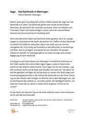 Sage: Das Nachtvolk von Meiningen (Meiningen) Sage: Das Nachtvolk von Meiningen (Meiningen)