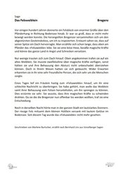 Sage: Das Felsenweiblein Sage: Das Felsenweiblein
