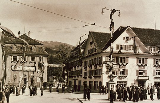 03. Gauleitung der NSDAP-Vorarlberg am Dornbirner Marktplatz 03. Gauleitung der NSDAP-Vorarlberg am Dornbirner Marktplatz