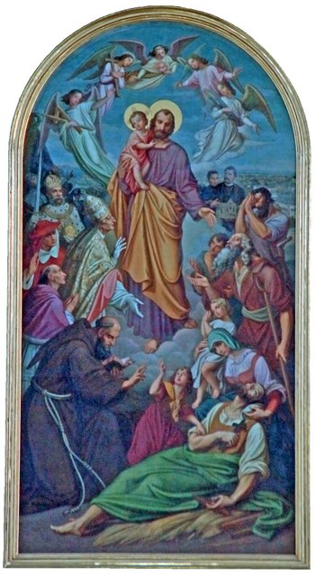 Bild des Hl. Josefs in der Kapuzinerkirche in Dornbirn