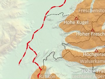 g1. Gebirge, Berge, Pässe (beschriftet) image-48709