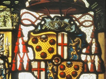 48. Wappenscheibe des Kardinals Markus Sittikus, Bischof von Konstanz image-5632