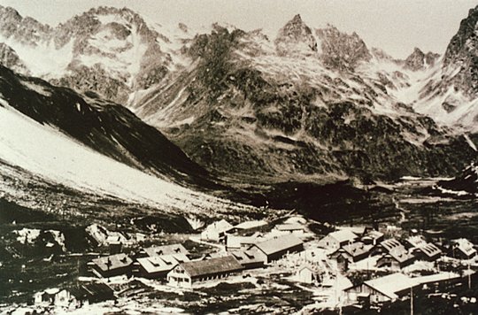 10. Barackenlager und Großbaustelle der Illwerke auf der Bielerhöhe