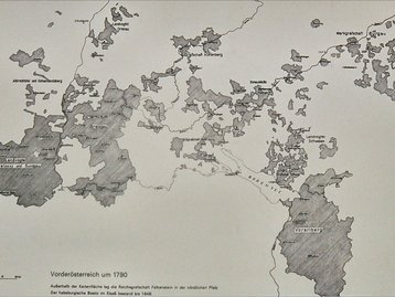 62. Karte der ehemaligen Vorderösterreicher (um 1790) image-5646