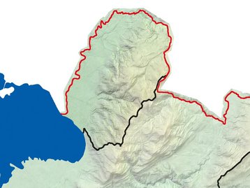 Karte Leiblachtal Reliefkarte image-48379