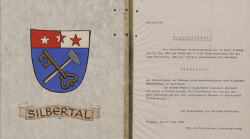 Wappenurkunde Silbertal Wappenurkunde Silbertal