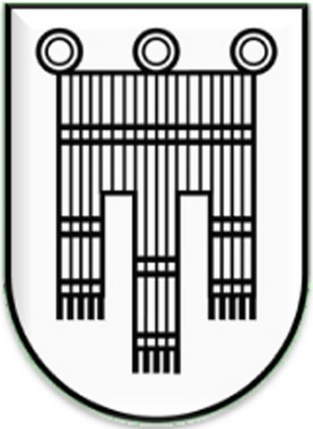 Landeswappen in schwarz-weiß