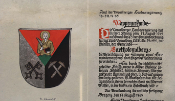 Wappenurkunde Bartholomäberg Wappenurkunde Bartholomäberg