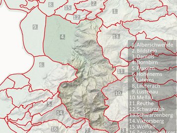 d. Reliefkarte Nachbarorte (beschriftet) image-47947