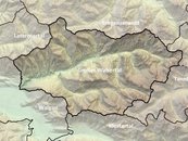 Karte Großes Walsertal Relief Talschaften (beschriftet) image-48426