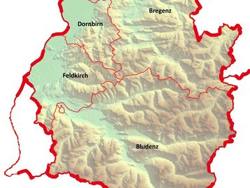 Karte Vorarlberg Bezirke image-50508