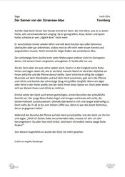 Sage: Der Senner von der Zürserseealpe Sage: Der Senner von der Zürserseealpe