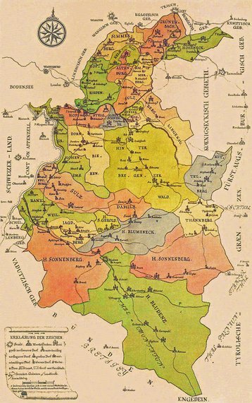 Vorarlbergkarte um 1783 image-37200