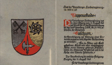 Wappenurkunde Gaschurn Wappenurkunde Gaschurn