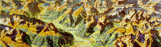 01. Sommerpanoramakarte des Montafons