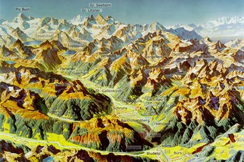 01. Sommerpanoramakarte des Montafons 