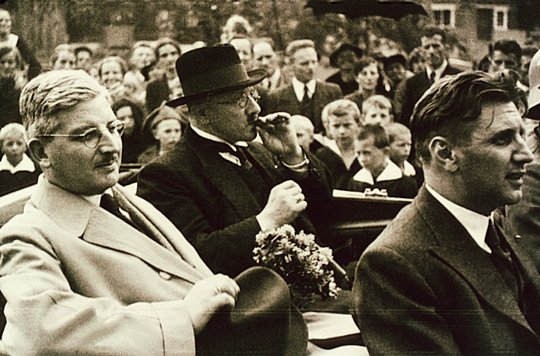 02. Kanzler Schuschnigg, LH Winsauer, E. Ulmer 02. Kanzler Schuschnigg, LH Winsauer, E. Ulmer