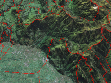 Karte Dornbirn von Westen nach Osten image-47956