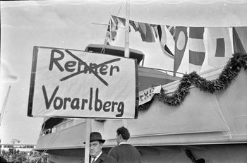 Demonstrant in Fußach