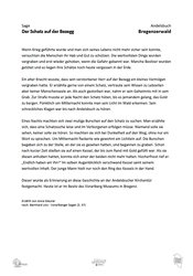 Sage: Der Schatz auf der Bezegg Sage: Der Schatz auf der Bezegg