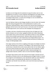 Sage: Der Einsiedler Gerold Sage: Der Einsiedler Gerold