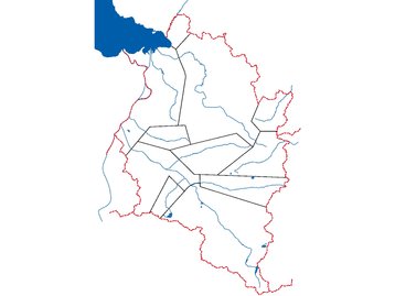 Karte Vorarlberg Talschaften II mit Flüssen image-55427