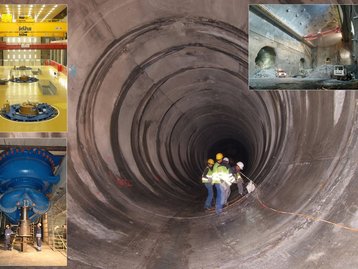 21. Kopswerk II, Krafthauskaverne vor dem Innenausbau, im Fenster U-Kammer Tafamunt image-5905