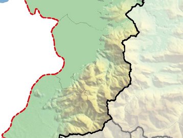 Karte Rheintal Relief image-50245